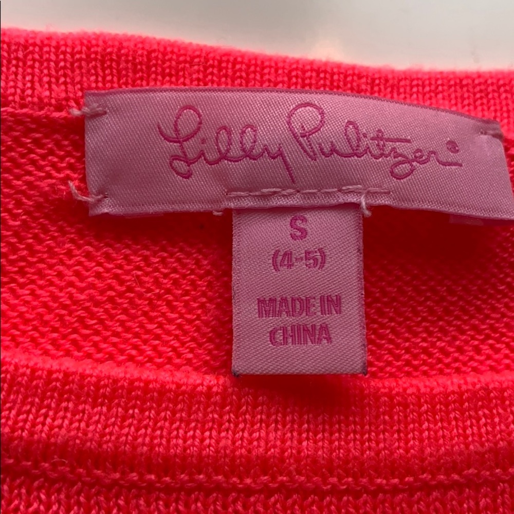 Lily Pulitzer Hot Pink Sweater